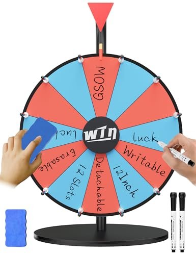 12" Color Prize Wheel, Editable
